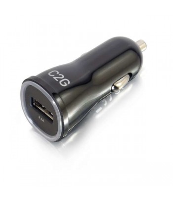 C2G 1-Port USB Car Charger, 2.4A Output