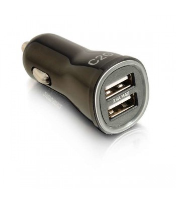 C2G Smart 2-Port USB Car Charger, 2.4A Output