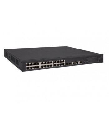 Hewlett Packard Enterprise 5130-24G Managed Gigabit Ethernet (10/100/1000) Power over Ethernet (PoE) 1U Black