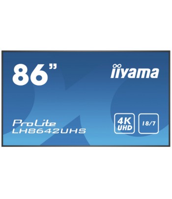 iiyama LH8642UHS-B3 beeldkrant Digitale signage flatscreen 2,17 m (85.6") IPS 500 cd/m 4K Ultra HD Zwart Type processor Android