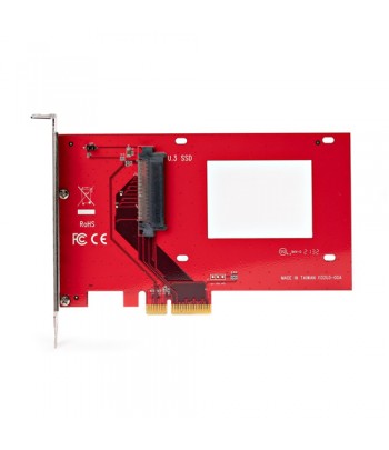 StarTech.com U.3 to PCIe Adapter Card, PCIe 4.0 x4 Adapter For 2.5" U.3 NVMe SSDs, SFF-TA-1001 PCI Express Add-in Card for Desk