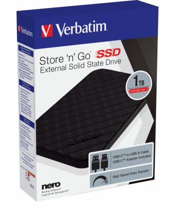 Verbatim Store 'n' Go Portable SSD USB 3.2 GEN 1 1TB