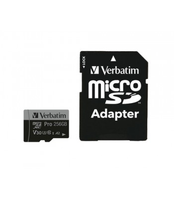 Verbatim Pro U3 256GB Micro SDXC Card