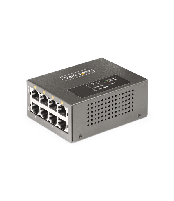 StarTech.com 4-Port Multi-Gigabit PoE++ Injector, 5/2.5G Ethernet (NBASE-T), PoE/PoE+/PoE++ (802.3af/802.3at/802.3bt), 160Watts 