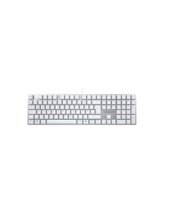 CHERRY KC 200 MX keyboard USB QWERTZ German Silver, White