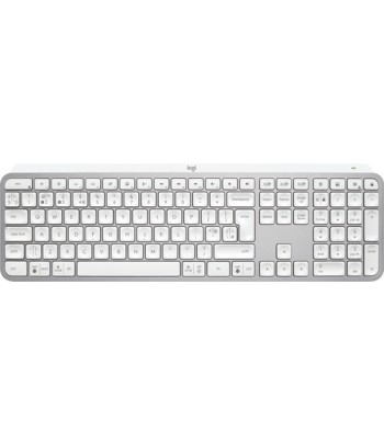 Logitech 920-011585 keyboard RF Wireless + Bluetooth QWERTY UK English Aluminium, White