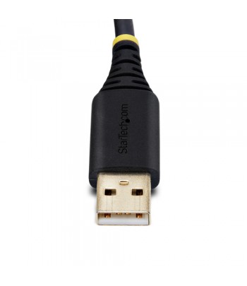 StarTech.com 3ft (1m) USB to Serial Adapter Cable, COM Retention, Interchangeable Screws/Nuts, USB-A to DB9 RS232, FTDI IC, ESD 
