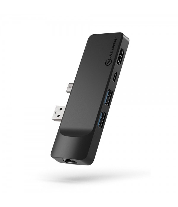 ALOGIC Surface Pro 7 Portable Hub 5-in-1  HDMI (4K@60Hz), 1 x Gigabit Ethernet, 2 x USB-A (5G), 1 x USB-C with Data (5G) & Power