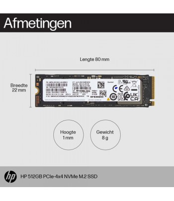 HP 512GB PCIe-4x4 NVMe M.2 SSD