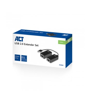 ACT AC6063 USB Extender set over UTP, tot 50 meter