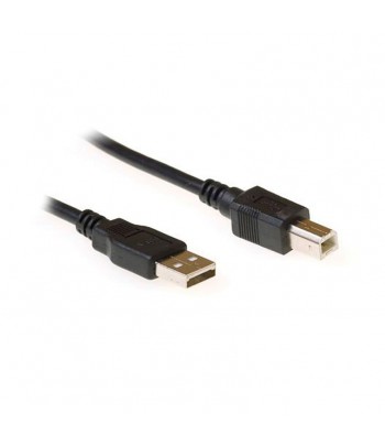 Ewent EC2402 1.8m USB A USB B Mannelijk Mannelijk Zwart USB-kabel