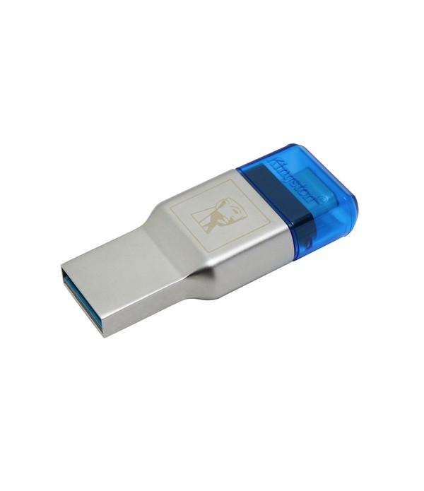Kingston Technology MobileLite Duo 3C USB 3.0 (3.1 Gen 1) Type-A/Type-C Blue,Silver card reader
