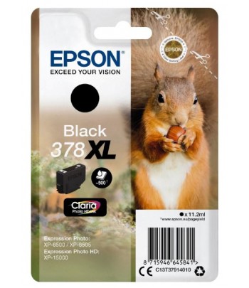 Epson 378XL 11.2ml 500pages Black ink cartridge