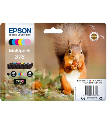 Epson Multipack 378 5.5ml 240pages 360pages Black, Cyan, Light cyan, Light magenta, Magenta, Yellow ink cartridge
