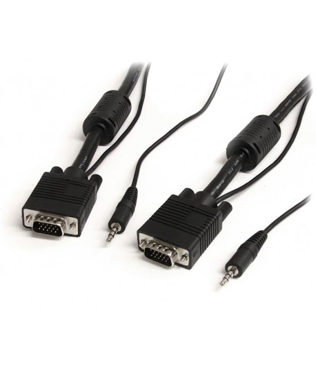 StarTech.com 10m Coax High Resolution Monitor VGA Video Cable with Audio HD15 M/M