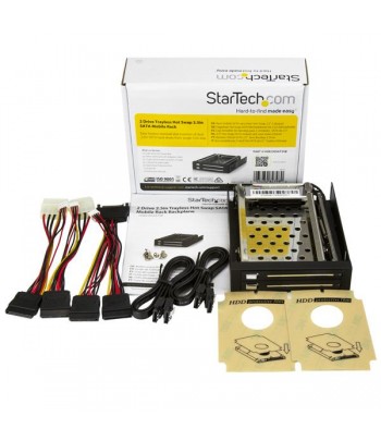 StarTech.com 2 Drive 2.5in Trayless Hot Swap SATA Mobile Rack Backplane