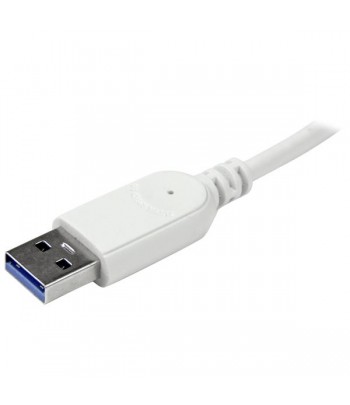 StarTech.com 7 Poorts compacte aluminium USB 3.0 hub met geintegreerde kabel zilver