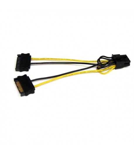 StarTech.com 6in SATA Power to 8 Pin PCI Express Video Card Power Cable Adapter