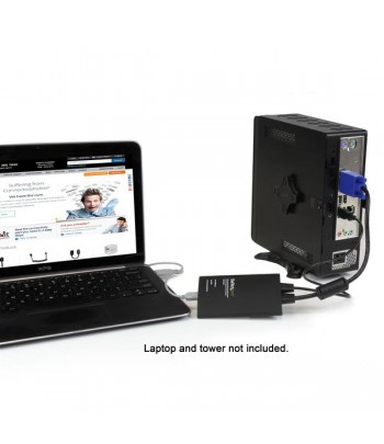 StarTech.com KVM Console to Laptop USB 2.0 Portable Crash Cart Adapter with File Transfer & Video Capture