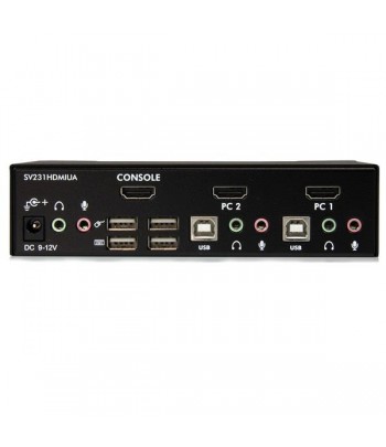 StarTech.com 2-poort USB HDMI KVM-switch met Audio en USB 2.0-hub