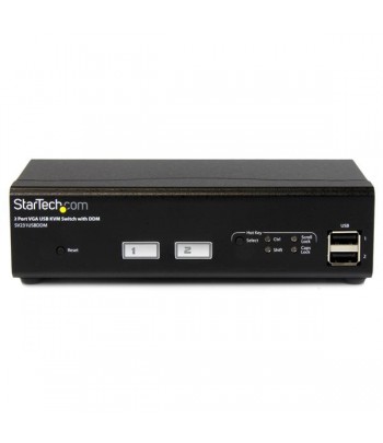 StarTech.com Switch KVM USB / VGA à 2 ports avec commutation rapide DDM et câbles - Commutateur KVM