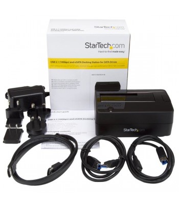 StarTech.com Drive Docking Station for 2.5 / 3.5" SATA Drives - USB 3.1 (USB-A, USB-C) or eSATA
