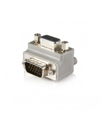 StarTech.com Right Angle VGA / VGA Cable Adapter Type 1 - M/F DB15 DB15 Grijs kabeladapter/verloopstukje