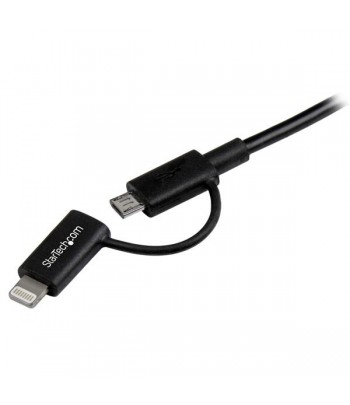 StarTech.com Apple Lightning of Micro USB naar USB kabel 1 m zwart