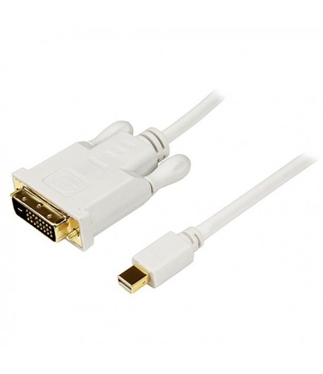 StarTech.com 1,8 m lange Mini DisplayPort-naar-DVI-adapterconverterkabel Mini DP-naar-DVI 1920x1200 wit