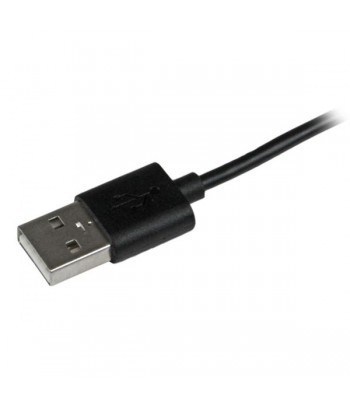 StarTech.com 2 m hoekige zwarte Apple 8-polige Lightning-connector naar USB-kabel voor iPhone / iPod / iPad
