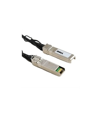 DELL 470-ABQE 3m QSFP28 QSFP28 Noir, Acier inoxydable câble de fibre optique