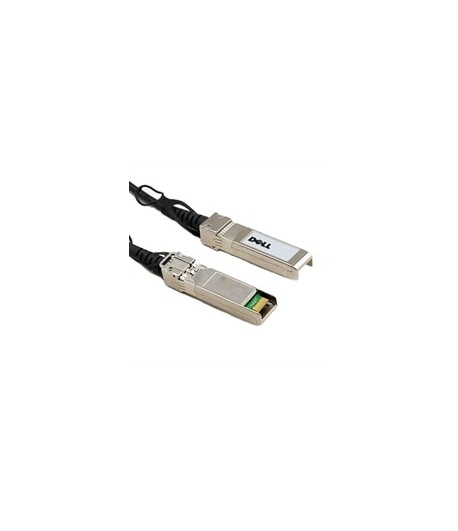DELL 470-ABQE 3m QSFP28 QSFP28 Noir, Acier inoxydable câble de fibre optique