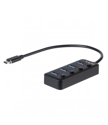 StarTech.com 4-Port USB-C Hub - 4x USB-A with Individual On/Off Switches