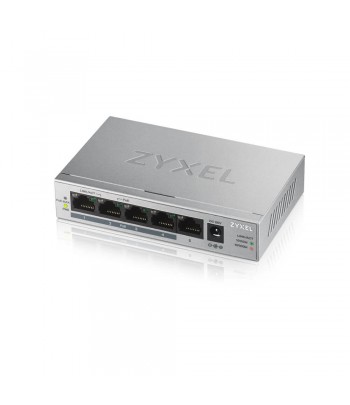 ZyXEL GS1005HP Non-gr Gigabit Ethernet (10/100/1000) Argent Connexion Ethernet, supportant l'alimentation via ce port (PoE)
